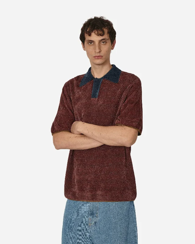 Knowledge And Elegance Jacquard Collar Knit Polo Multicolor