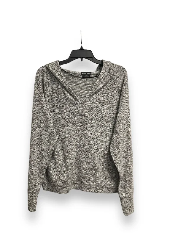Bright Colors Top Long Sleeve By Prana In Black & White, Size: L