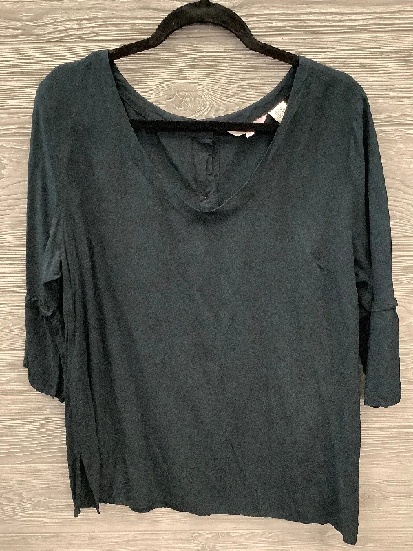 Cozy Apparel Top 3/4 Sleeve By Levis In Black, Size: 2x