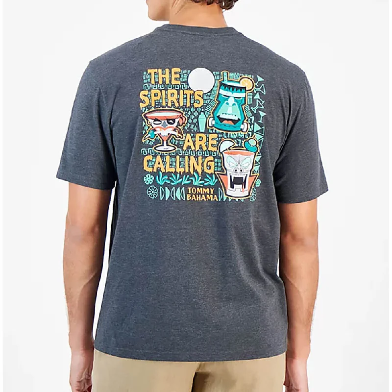 Warm Chic Outfits Tommy Bahama The Spirits Are Calling T-Shirt - Coal Heather