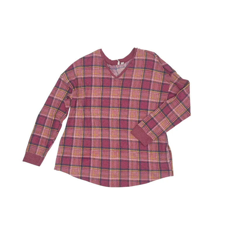 Breezy Outfits Top Ls By Cato In Pink, Size:Xl