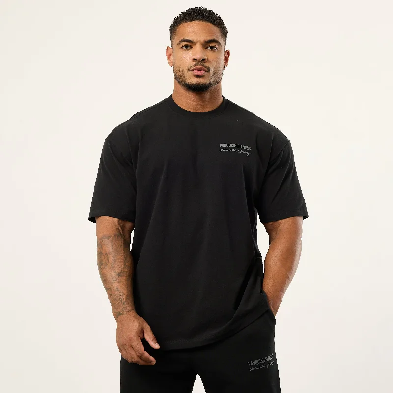 Relaxed Fit Wear Vanquish Black Signature Oversized T Shirt