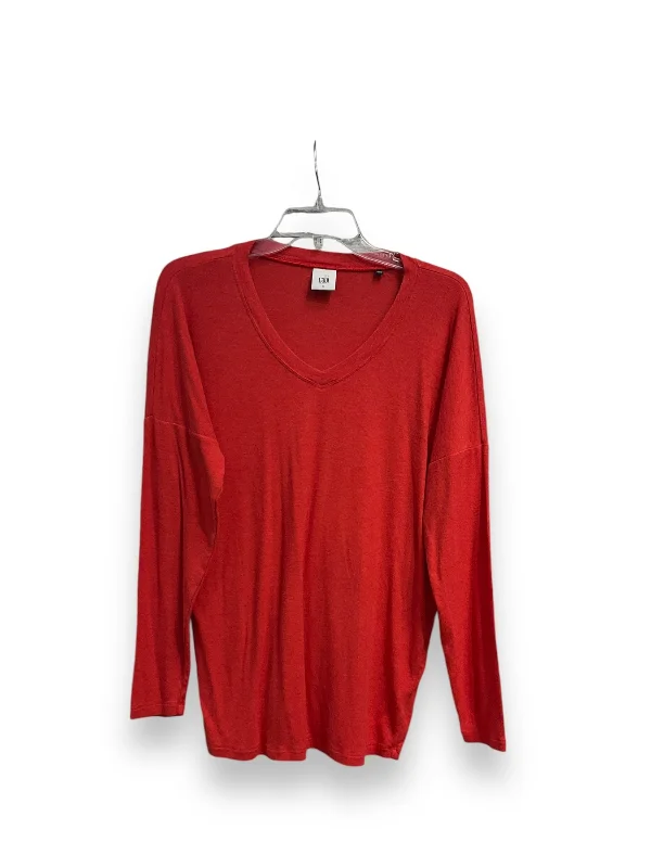 Sweet Style Top Long Sleeve By Cabi In Red, Size: S