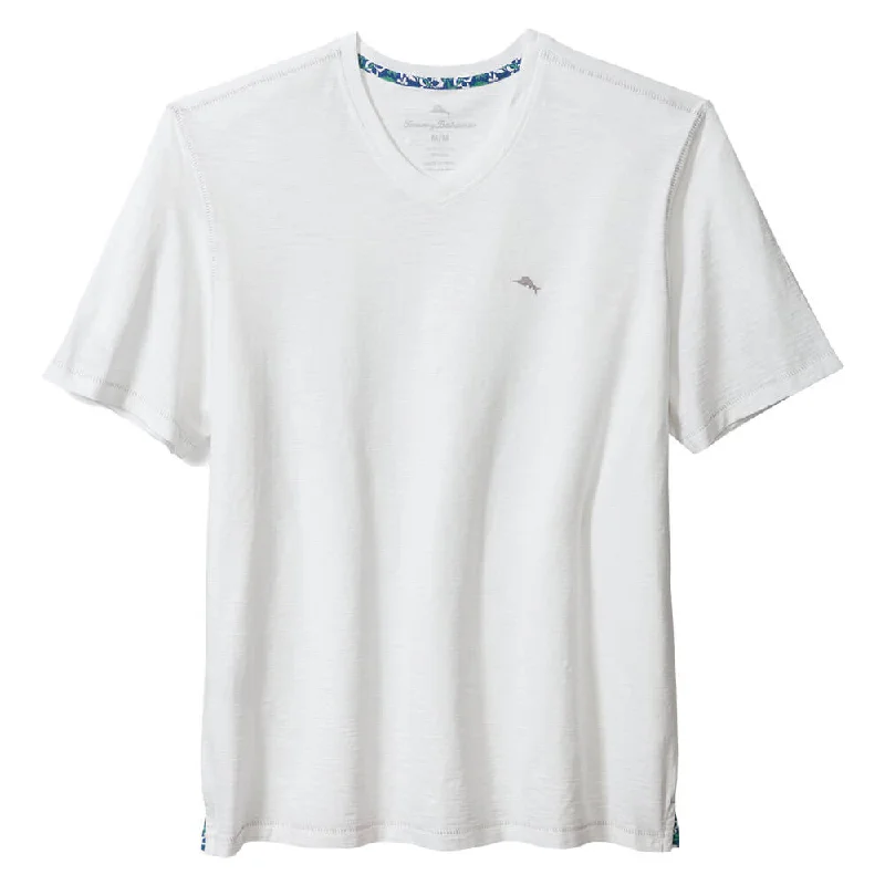 Sports Fashion Tommy Bahama Bali Beach Vee T-Shirt - White