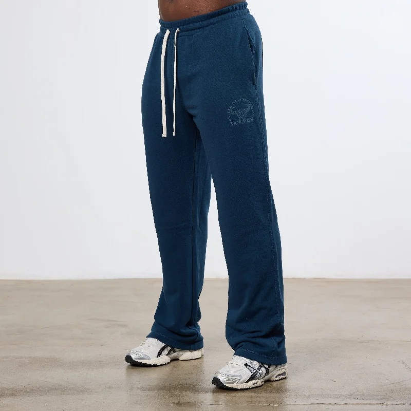 Comfy Chic Wear Vanquish Midnight Blue Unconquerable Strength Straight Leg Sweatpants