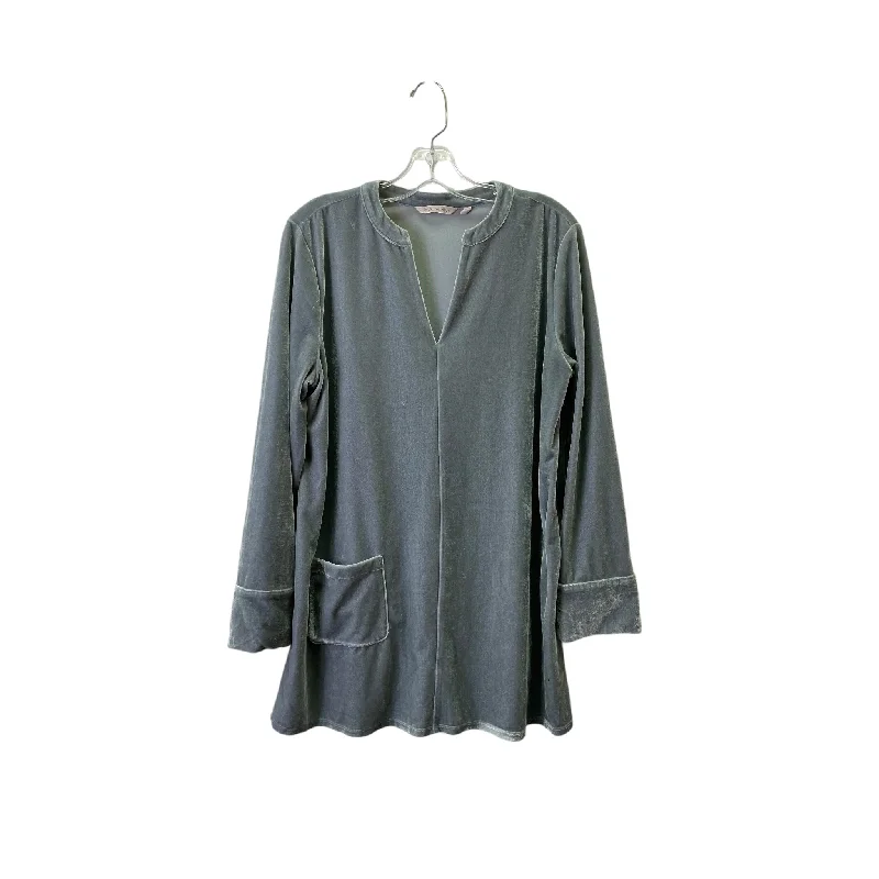 Classic Style Top Ls By Soft Surroundings In Grey, Size:Xl