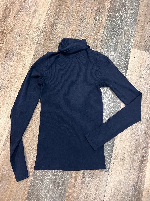 Minimal Classic Top Long Sleeve By Everlane In Blue, Size: Xs