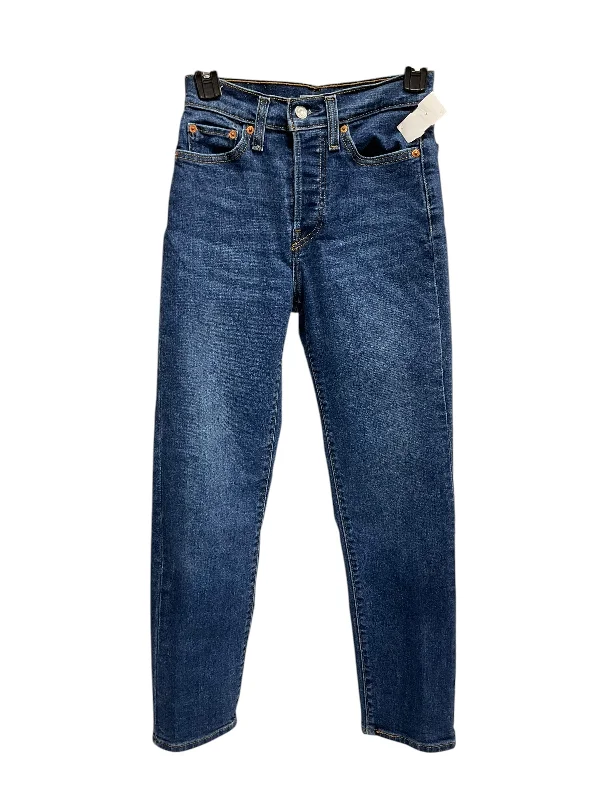 Elegant Tailoring Jeans Straight By Levis In Blue, Size: 2