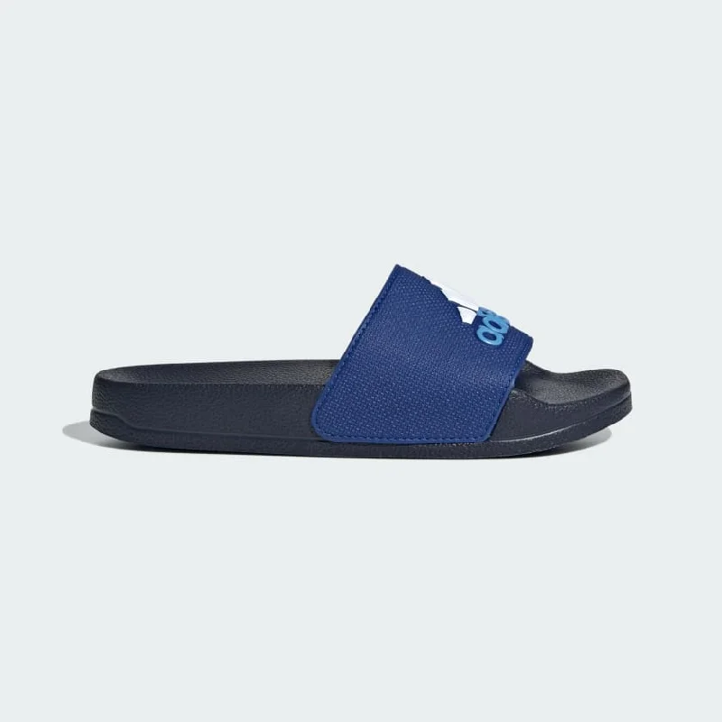All-Day Wear ADILETTE KID'S SHOWER ROYAL BLUE/WHITE SLIDES