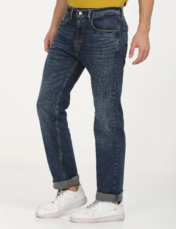 Easy Chic Men's 505 Straight Fit Blue Jeans