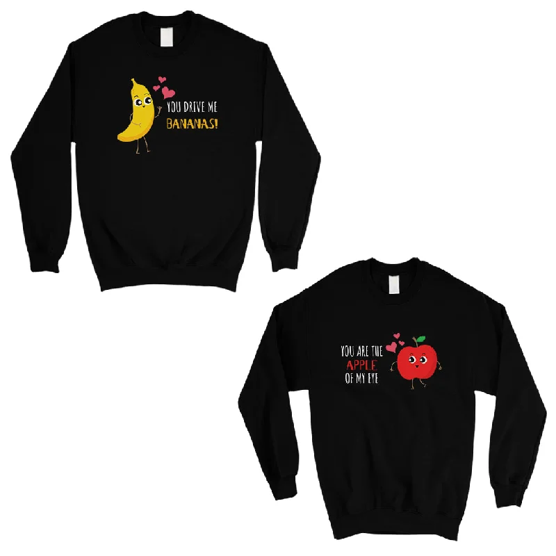 Retro Prints Drive Me Bananas Matching Sweatshirt Pullover For Valentines Day