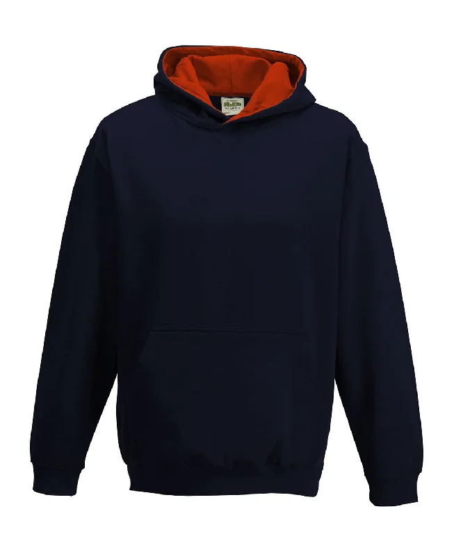 Simple Comfort New French Navy/Fire Red - Kids varsity hoodie