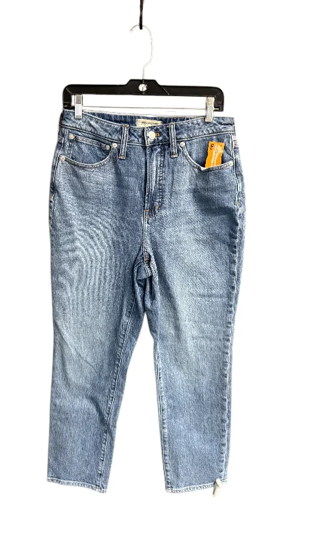 Exquisite Embroidery Jeans Skinny By Madewell In Blue Denim, Size: 6