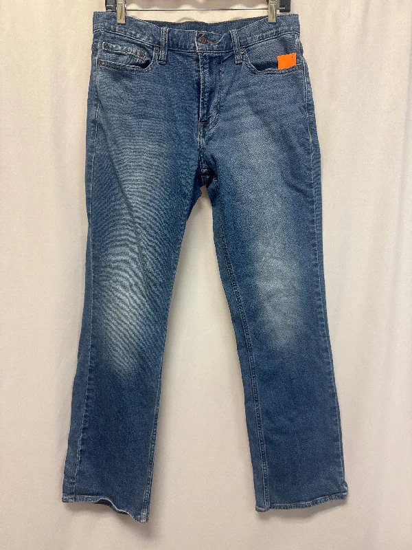 Cozy Lounge Wear Jeans Boot Cut By Old Navy In Blue Denim, Size: 12