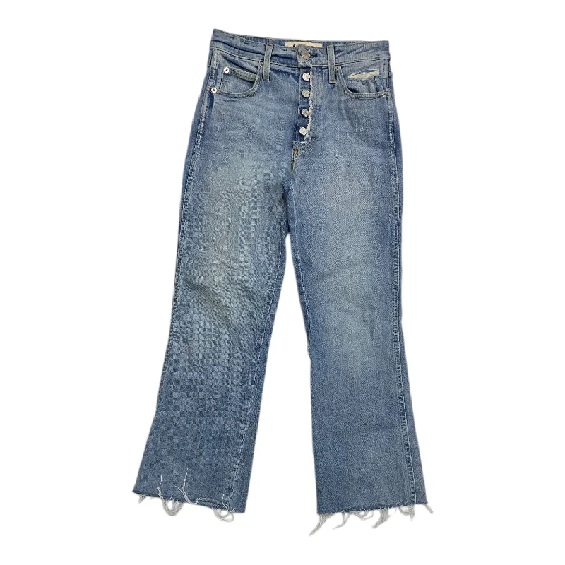Leisure Travel Jeans Straight By Amo In Blue Denim, Size:2