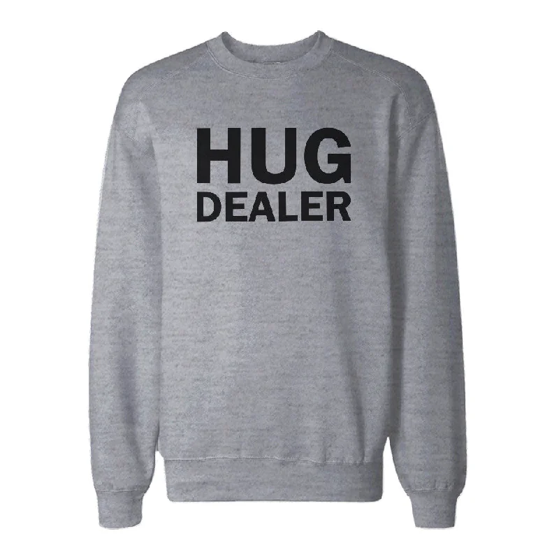 Cozy Lounge Wear Hug Dealer Cute Sweatshirt Back To School Unisex Sweat Shirt