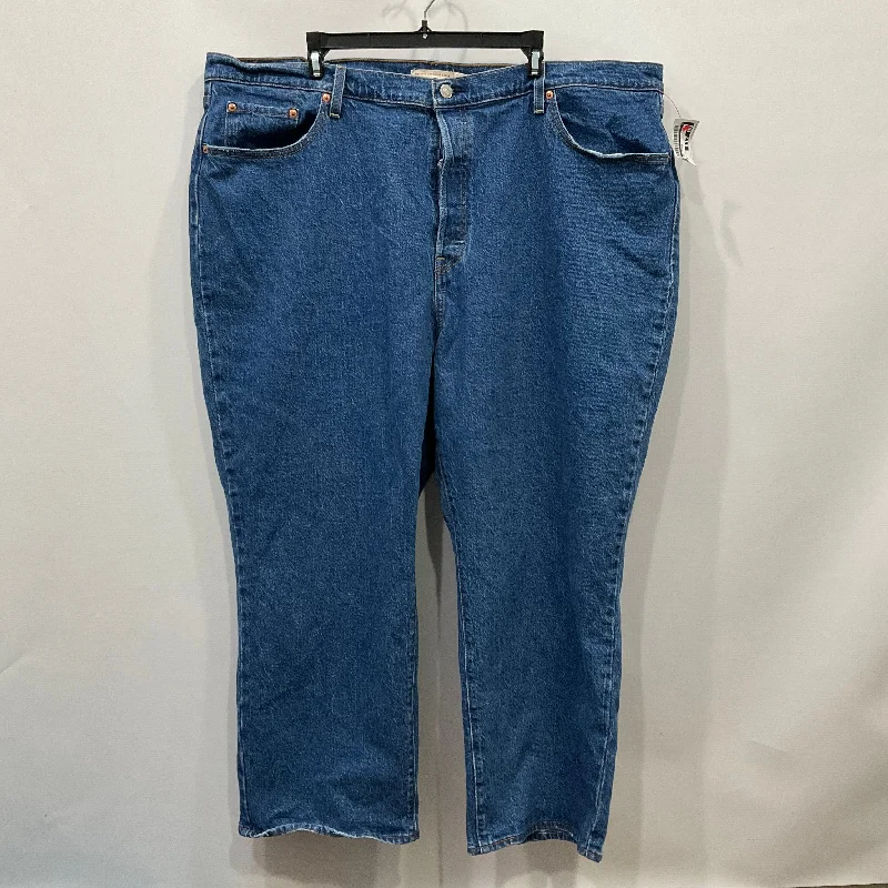 Relaxed Tops Jeans Boyfriend By Levis In Blue Denim, Size: 24