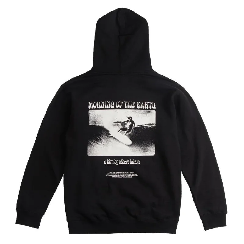 Romantic And Fresh Morning Of The Earth Cutback Pullover Hood Mens Fleece