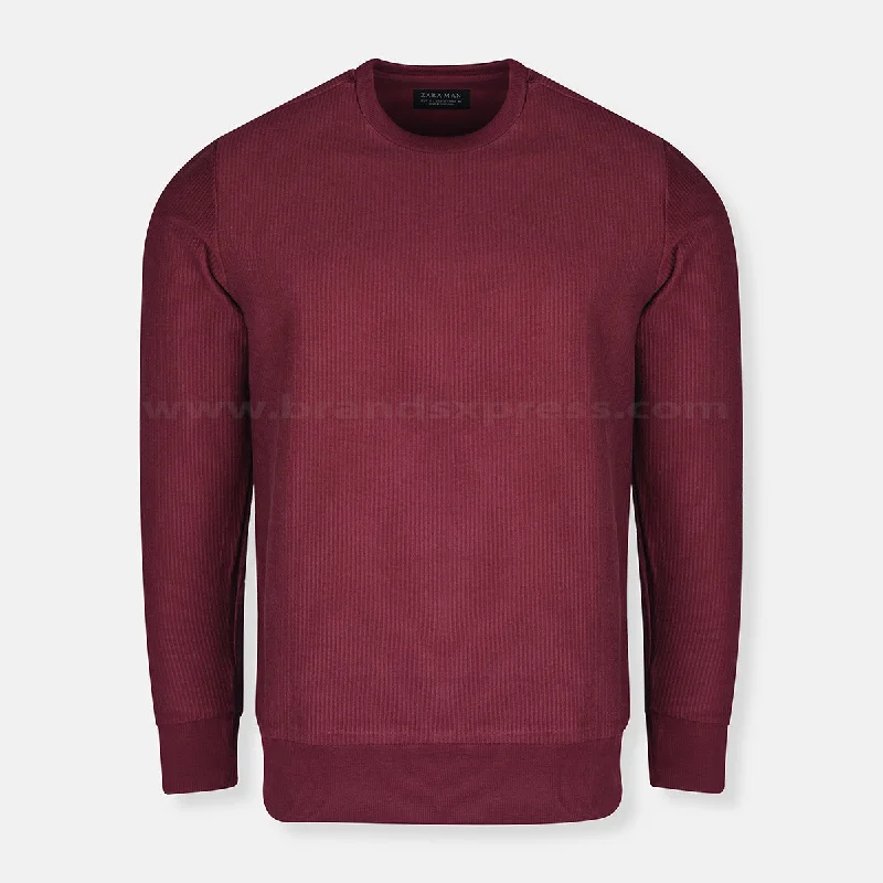 Effortless Comfort ZR Ottoman Burgundy Sweatshirt 8247