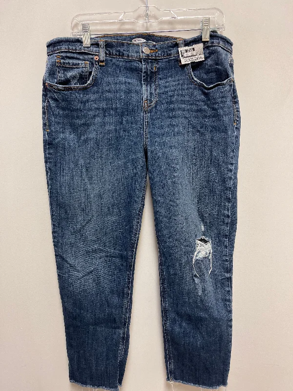 Trendy Traveler Jeans Boyfriend By Old Navy In Blue Denim, Size: 12
