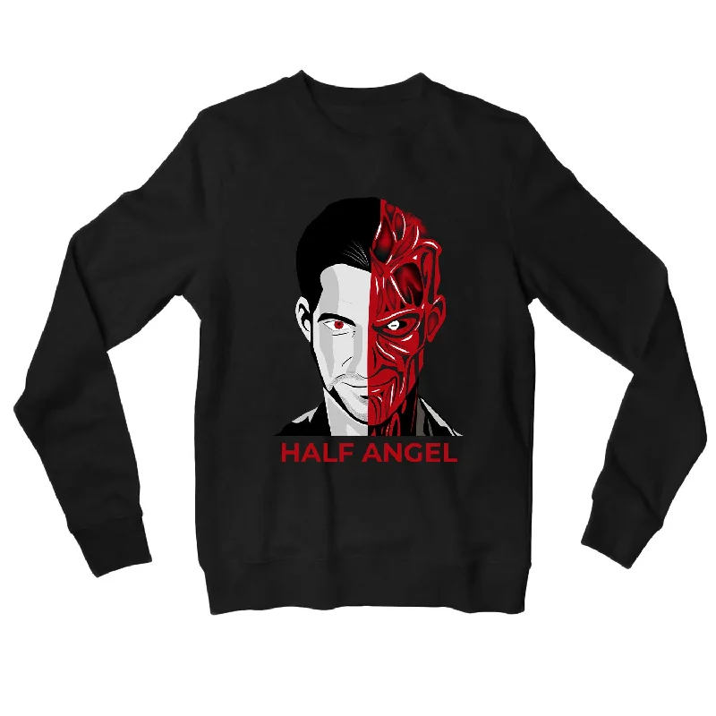 Luxe Comfort Lucifer Sweatshirt - Half Angel
