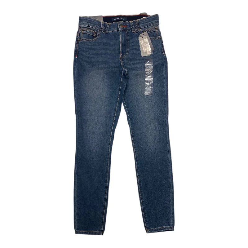 Fashionable Prints Jeans Straight By Tommy Hilfiger In Blue Denim, Size:6