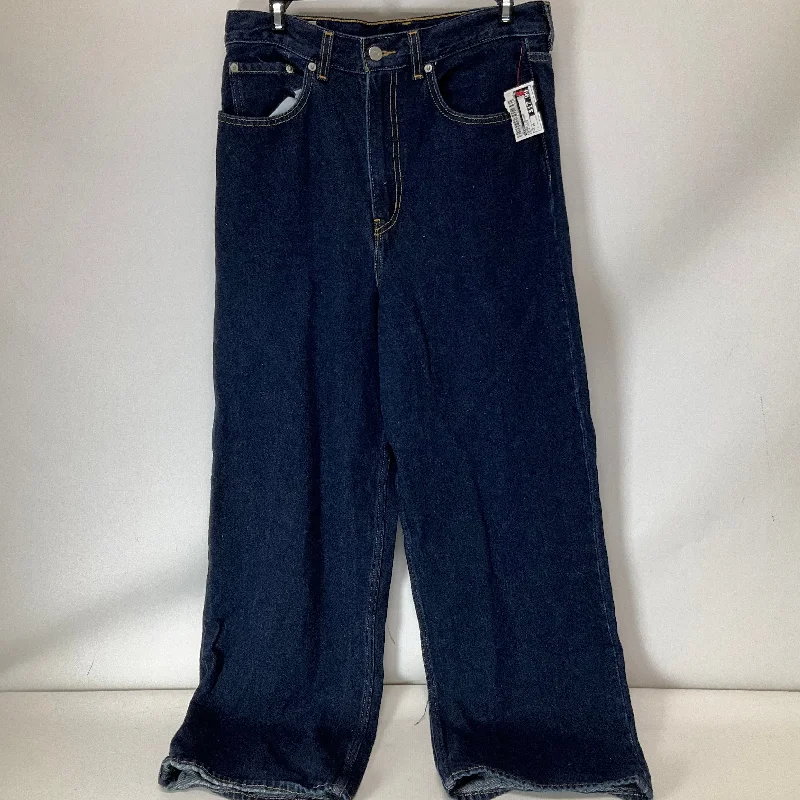 Exquisite Fabrics Jeans Straight By Levis In Blue Denim, Size: 10