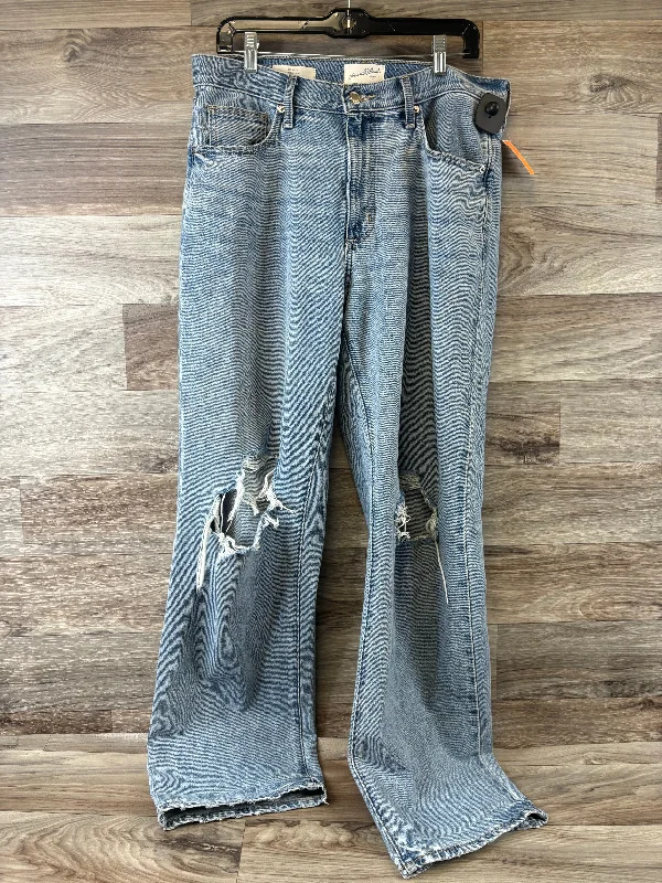 High-quality Design Jeans Wide Leg By Universal Thread In Blue Denim, Size: 8