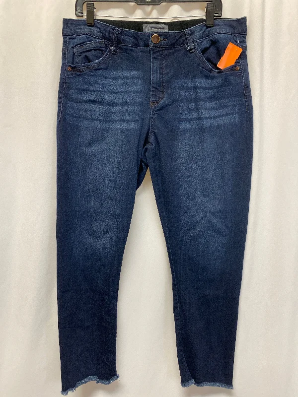 Advanced Customization Jeans Cropped By Democracy In Blue Denim, Size: 16