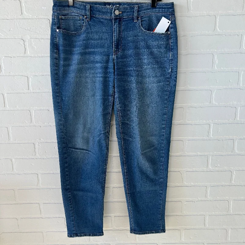 Fashion Touch Jeans Skinny By White House Black Market In Blue Denim, Size: 10