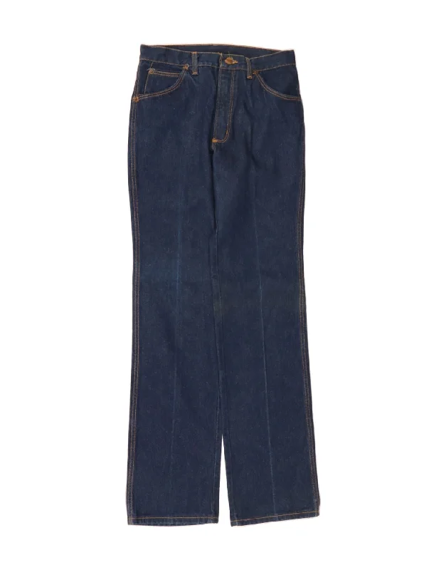 Casual Comfort Wear WRANGLER Mens Straight Jeans W30 L34 Navy Blue Cotton