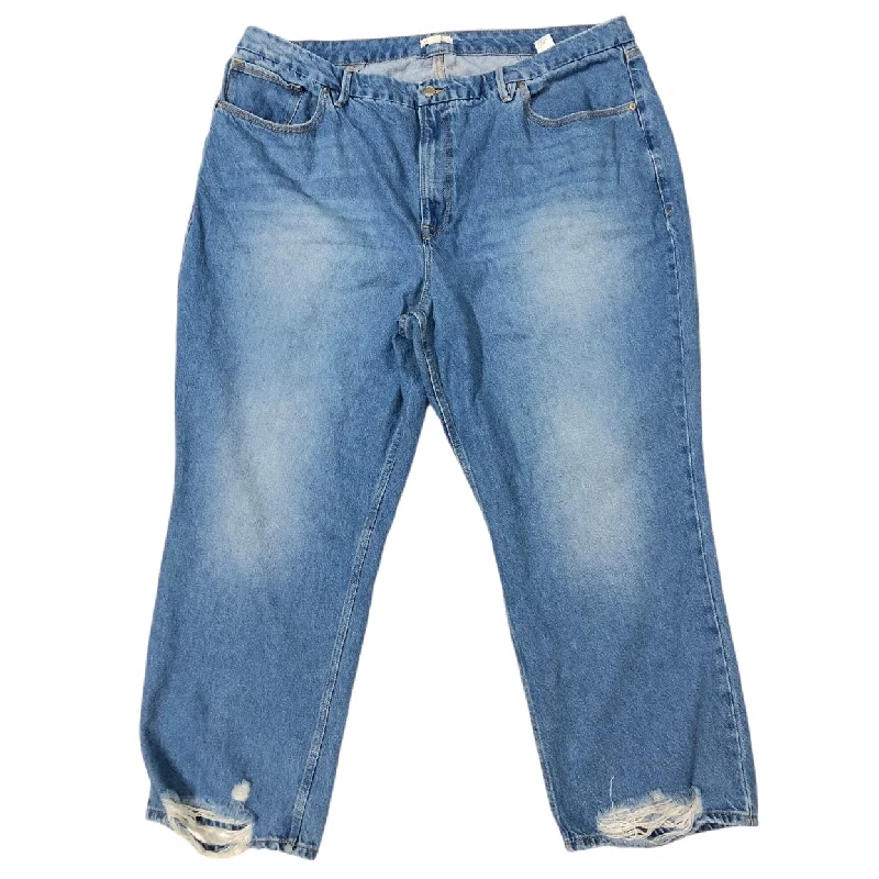 Sports And Leisure Jeans Straight By Good American In Blue Denim, Size:22