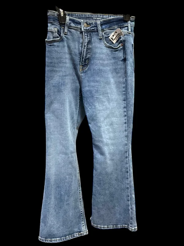 Cute Design Jeans Flared By Old Navy In Blue, Size: 2