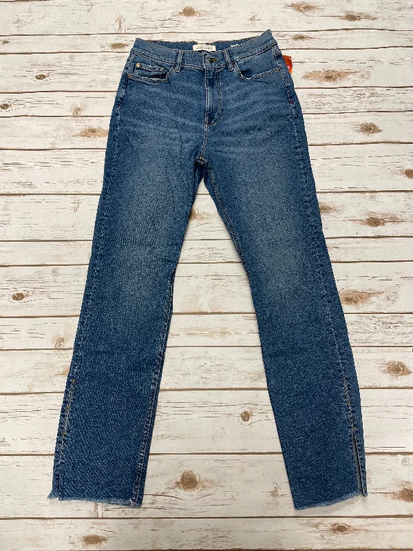 Exclusive Customization Jeans Straight By Cme In Blue Denim, Size: 8