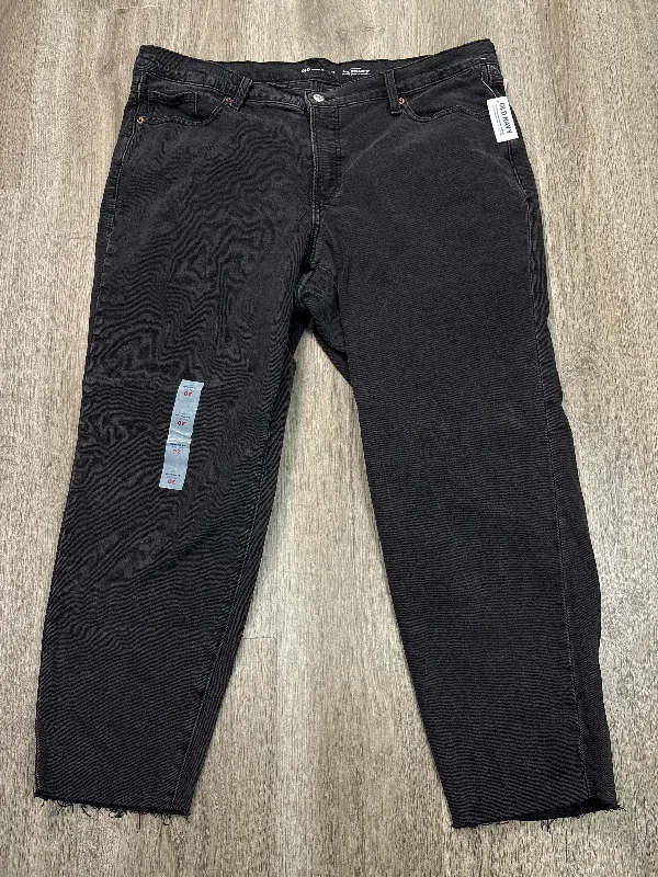 Trendy Traveler Jeans Straight By Old Navy In Black Denim, Size: 20