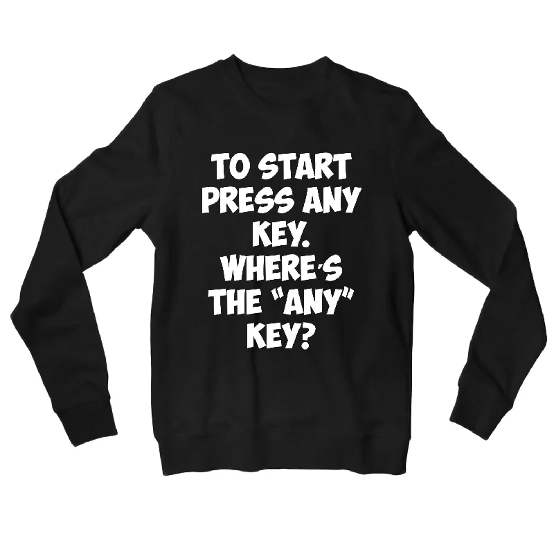 Breathable Style The Simpsons Sweatshirt - Any Key