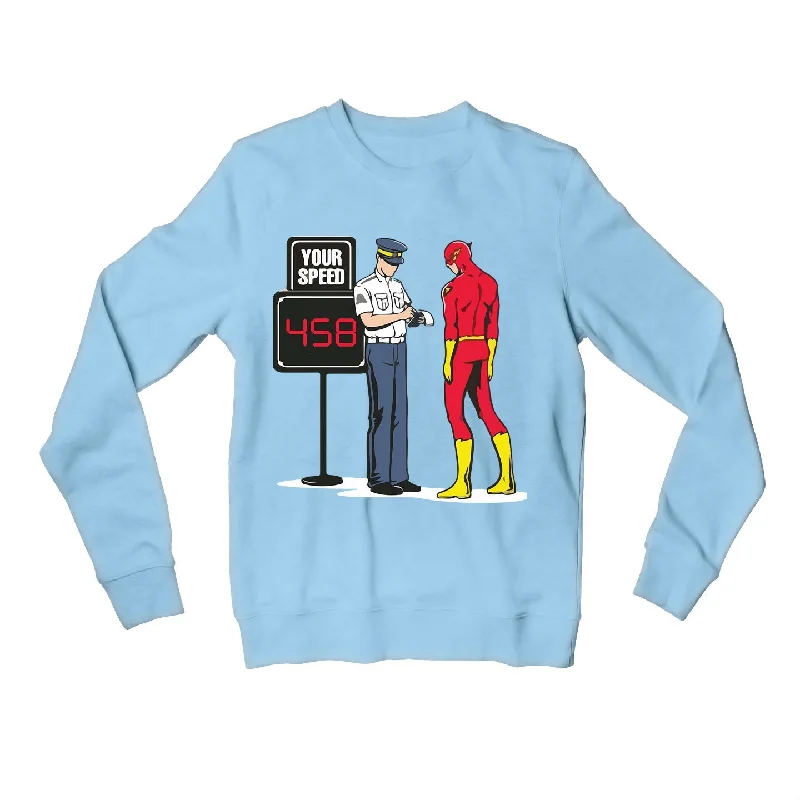 Unique Design Superheroes Sweatshirt - Flash