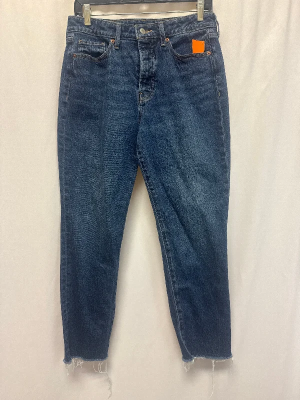 Effortless Looks Jeans Straight By Old Navy In Blue Denim, Size: 8