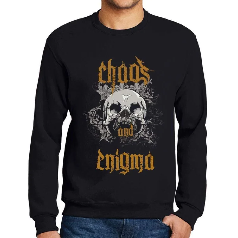 Comfortable Fashion Looks Ultrabasic - Homme Imprimé Graphique Sweat-Shirt Chaos and Enigma Noir Profond