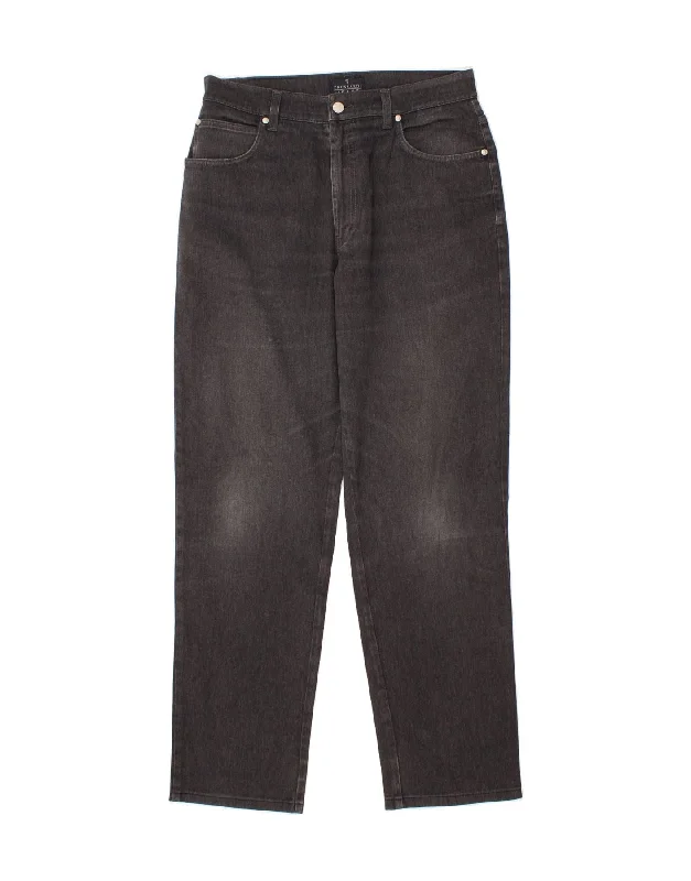 Design And Tailoring TRUSSARDI Mens Slim Jeans W33 L33  Grey Cotton