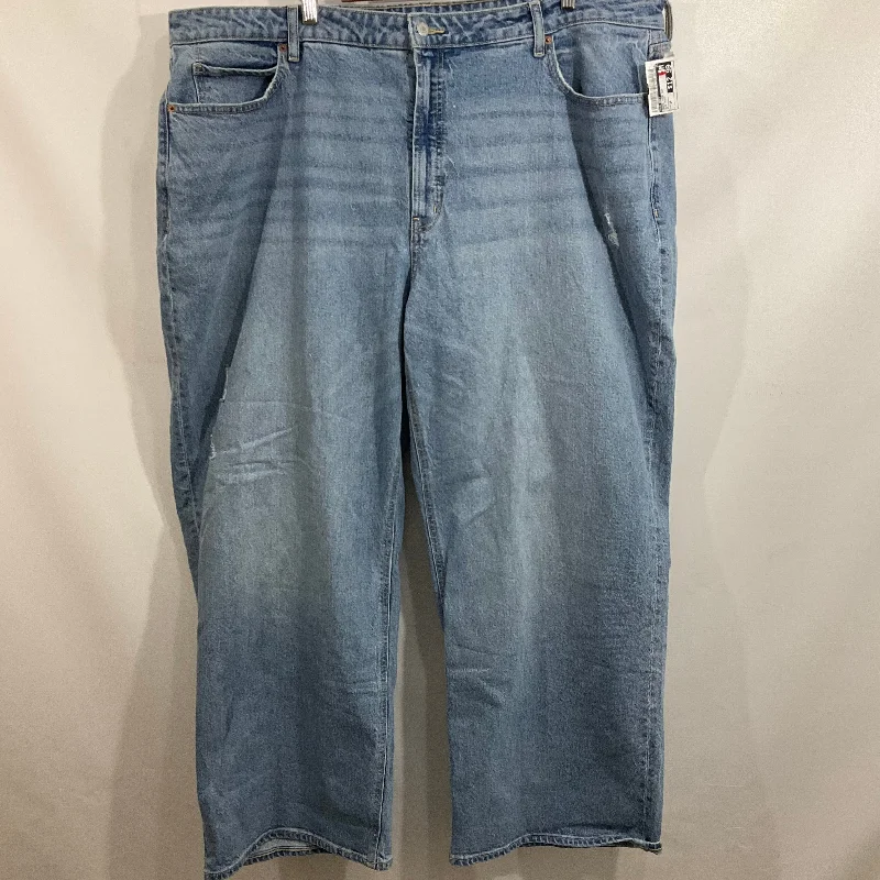 Classic And Versatile Jeans Wide Leg By Old Navy In Blue Denim, Size: 24