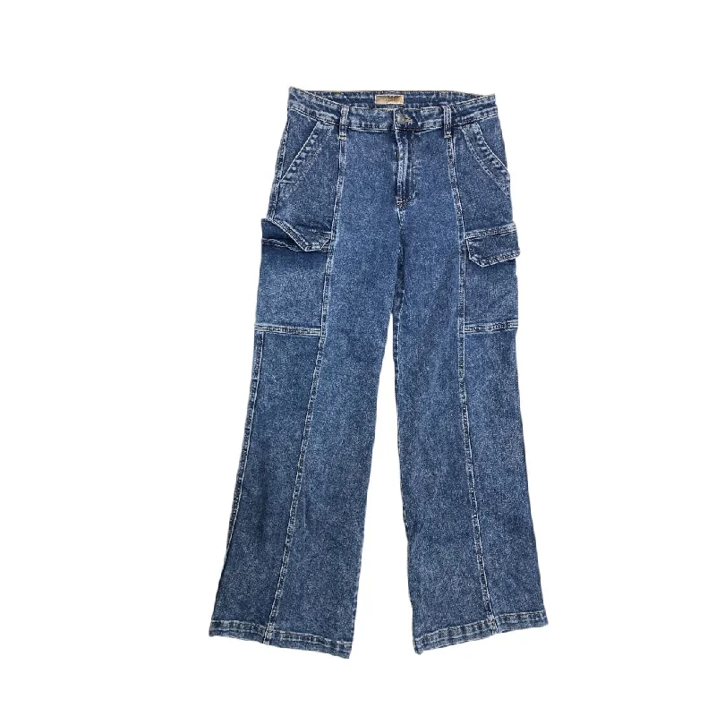 Lazy Style Jeans Wide Leg By Kut In Blue Denim, Size:6