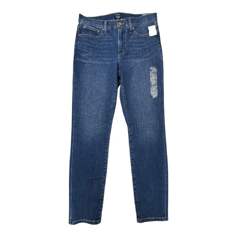 Elegant Wear Jeans Skinny By J. Crew In Blue Denim, Size:8