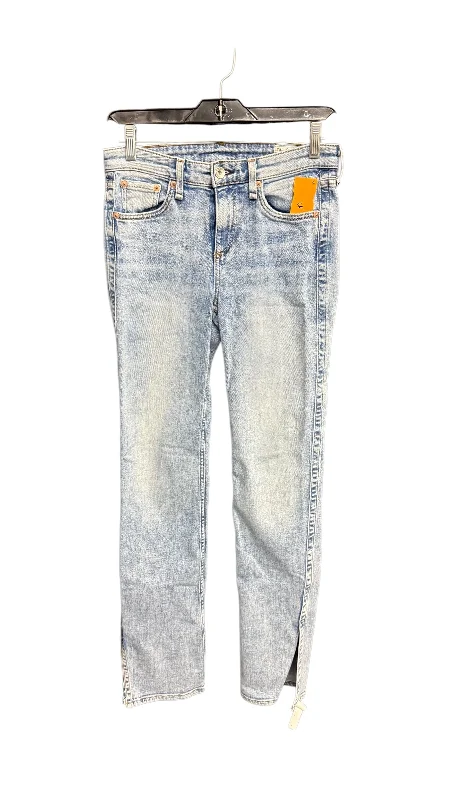 Sports Trend Jeans Straight By Rag & Bones Jeans In Blue Denim, Size: 2