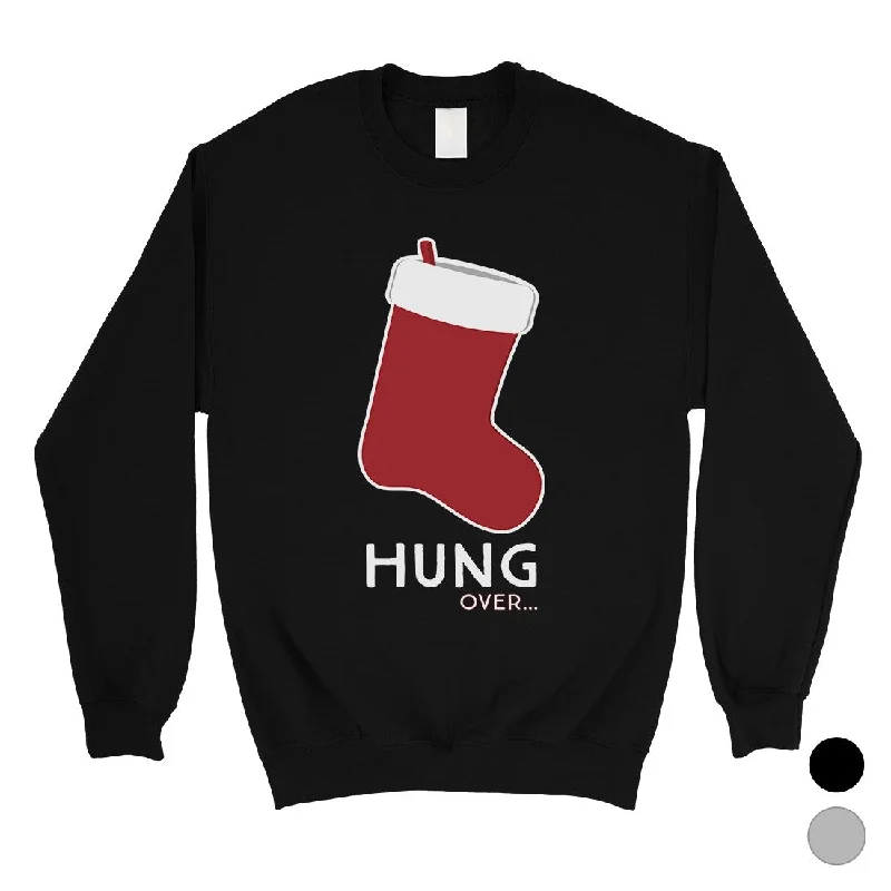 Printed Patterns Hungover Christmas Stocking Unisex Crewneck Sweatshirt