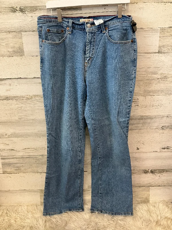 Warm Layers Jeans Boot Cut By Levis In Blue Denim, Size: 16