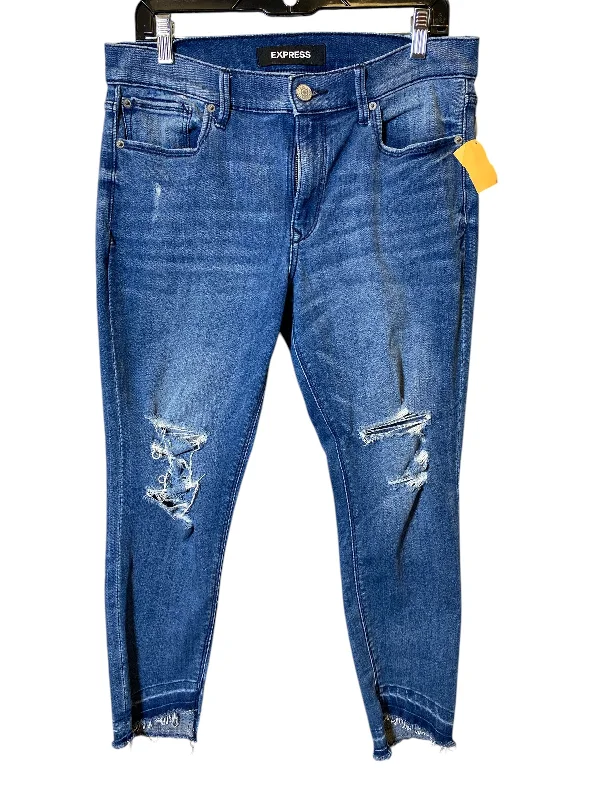Fresh And Natural Jeans Boyfriend By Express In Blue Denim, Size: 10
