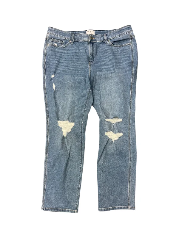 Breezy Outfits Jeans Straight By Lane Bryant In Blue Denim, Size: 20