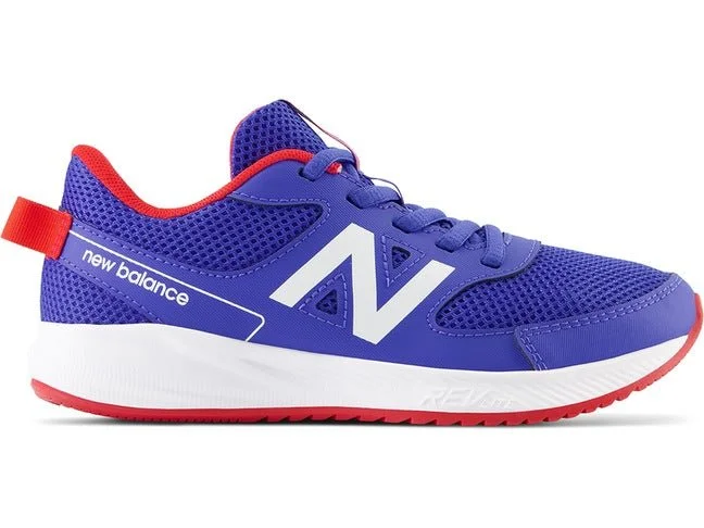 Fashionable Ease NEW BALANCE JUNIOR 570 BLUE SHOES