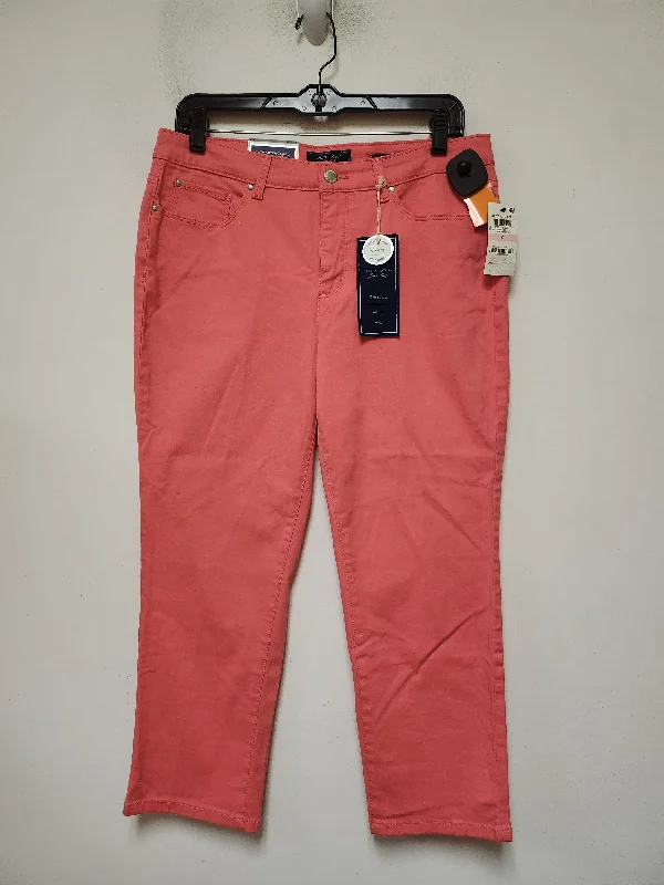 High-end Wear Jeans Cropped By Charter Club In Pink, Size: 10